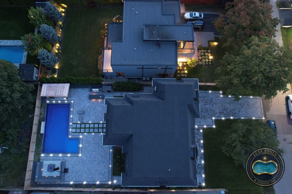 Bespoke concrete swimming pool designed by Luxe Pools