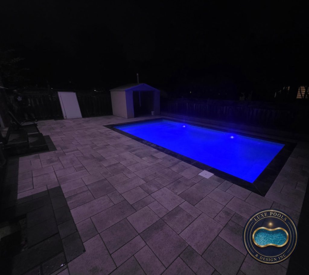 Luxury pool project by Luxe Pools & Design Inc