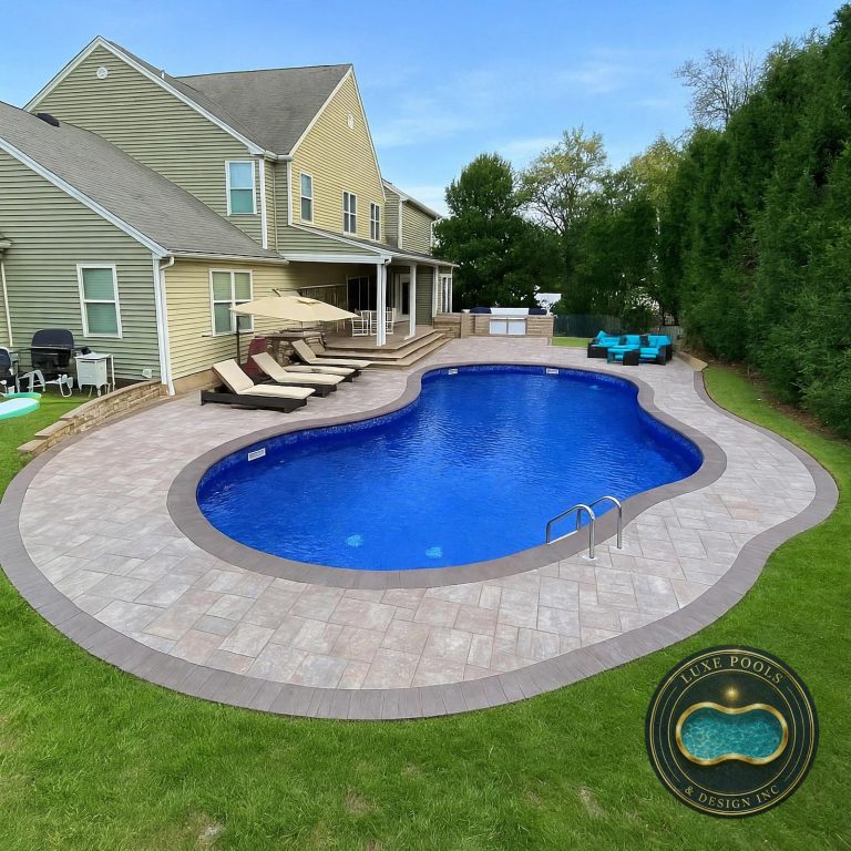 Luxury pool project by Luxe Pools & Design Inc