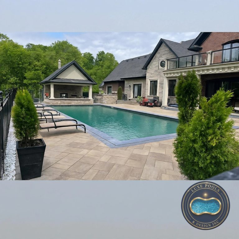 Luxury pool project by Luxe Pools & Design Inc