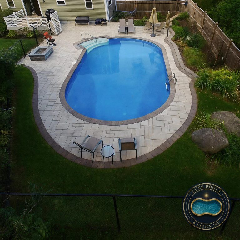 Luxury pool project by Luxe Pools & Design Inc