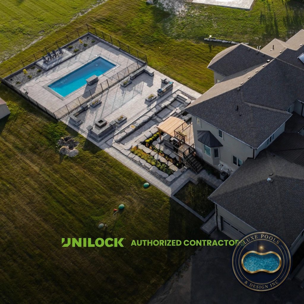 Custom vinyl pool project by Luxe Pools & Design Inc