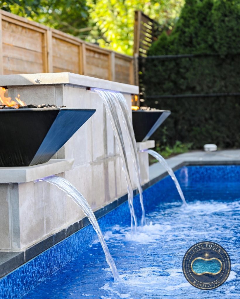 Luxury pool project by Luxe Pools & Design Inc