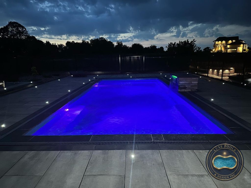 Custom vinyl pool project by Luxe Pools & Design Inc
