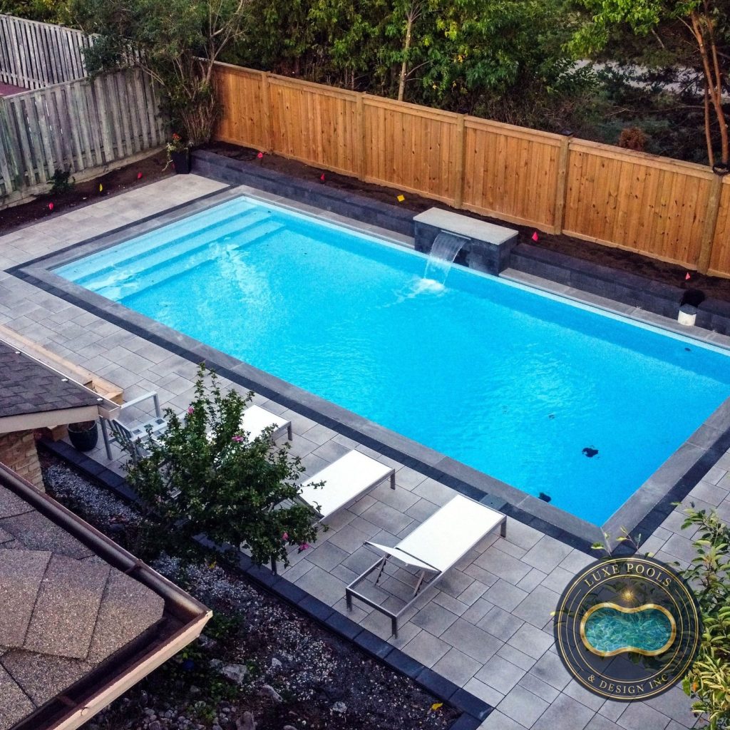Luxury pool project by Luxe Pools & Design Inc